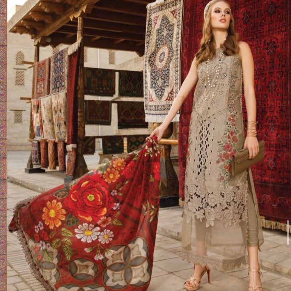 Maria b stitched 3 piece dress
